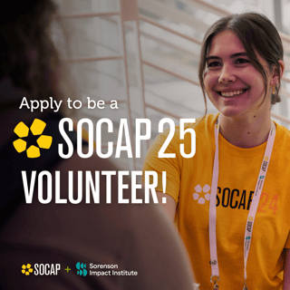 Apply to be a SOCAP25 volunteer!